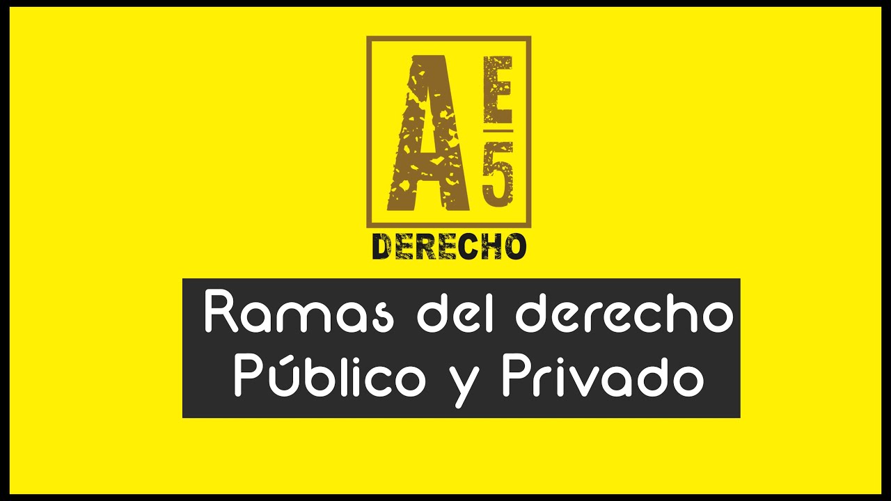 cuáles son las ramas de derecho