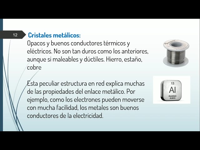 estructura y propiedades de los materiales