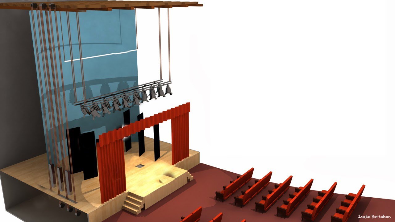 parte de un escenario de teatro