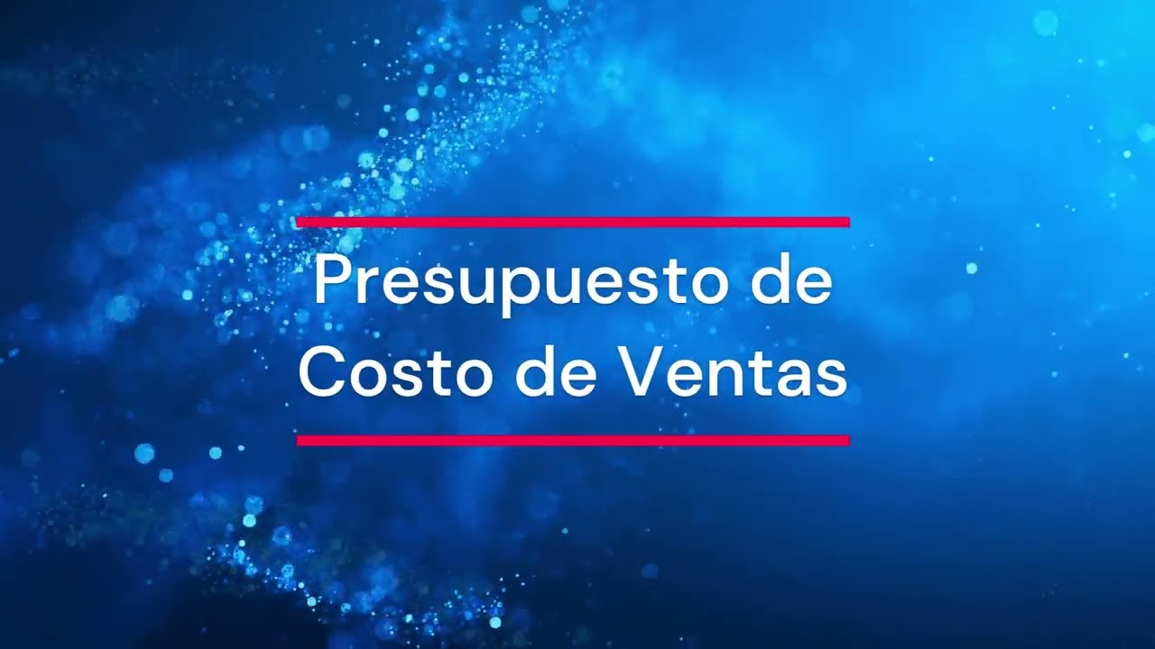 presupuesto de costo de ventas