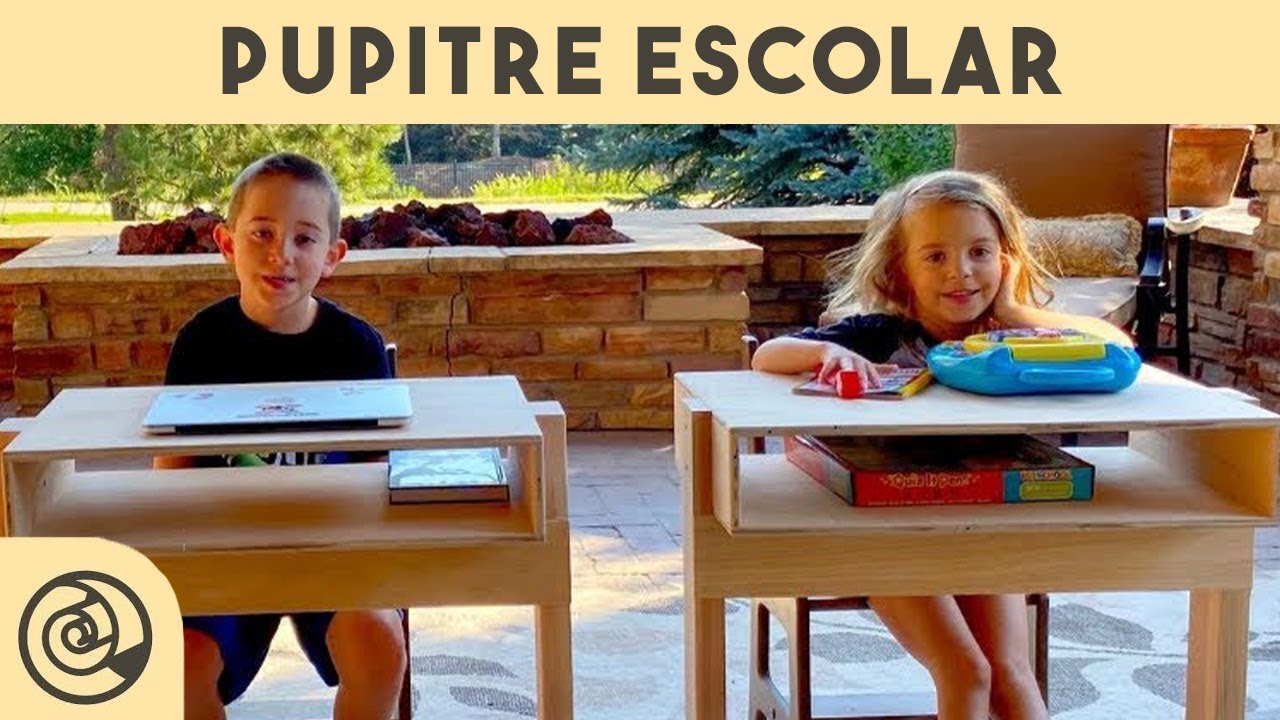 pupitres para niños en edad escolar