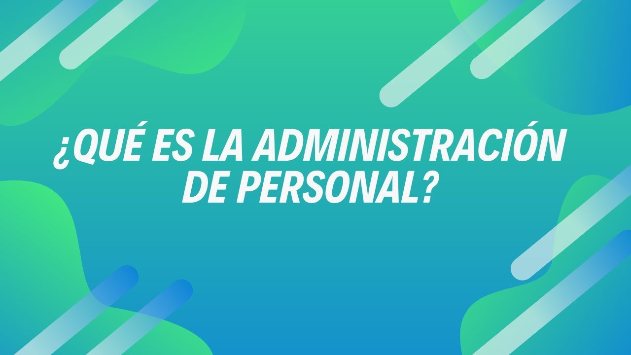 que es administracion de personal