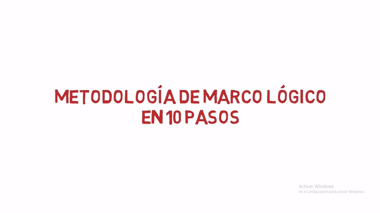 que es el marco logico