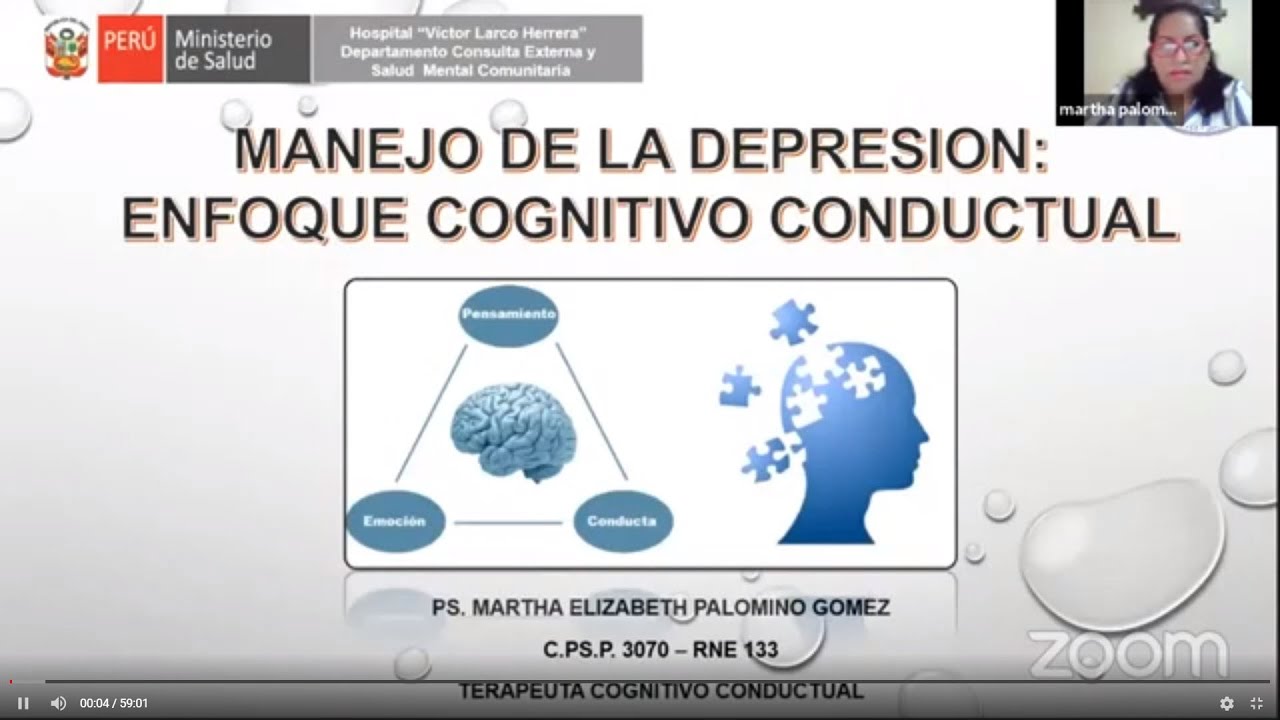 terapia cognitiva de la depresión