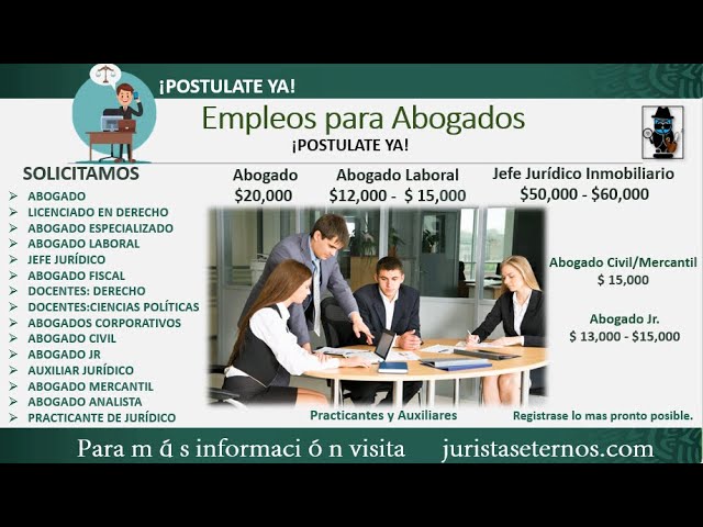 bolsa de trabajo abogado cdmx