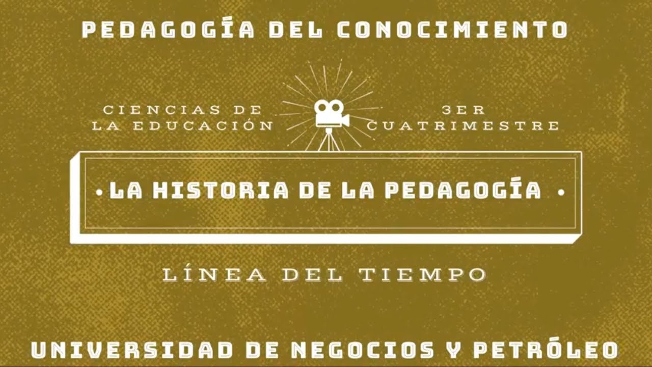 historia de la pedagogía línea del tiempo