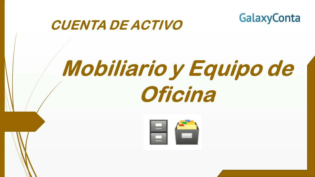 mobiliario y equipo de oficina contabilidad